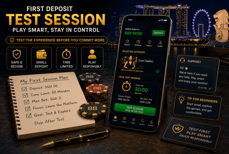 Beginner-friendly online casino first session plan for Singapore beginners