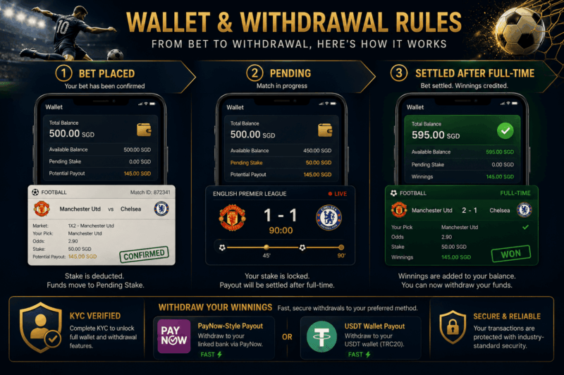 Best Singapore Football Betting Sites With Casino Bonuses and Crypto Wallets Football Betting crypto wallet